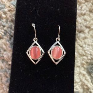 Pink stone Earrings